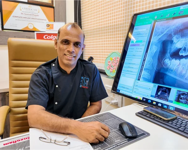 Patient smiling after a successful treatment